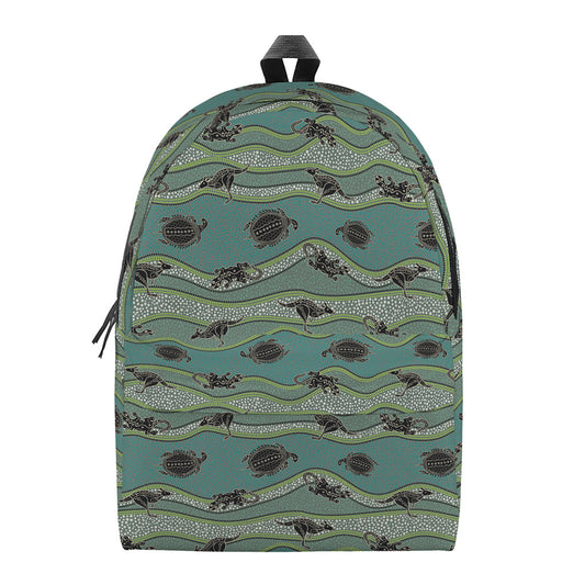 Aboriginal Animals Pattern Print Backpack