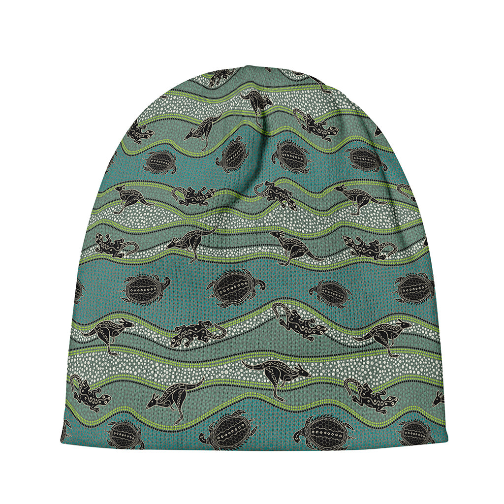 Aboriginal Animals Pattern Print Beanie