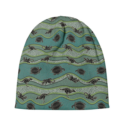 Aboriginal Animals Pattern Print Beanie