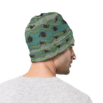 Aboriginal Animals Pattern Print Beanie