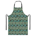 Aboriginal Animals Pattern Print Bib Apron With Pocket