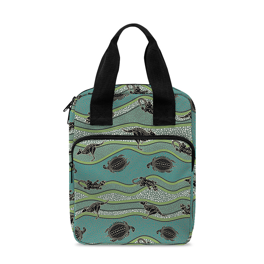 Aboriginal Animals Pattern Print Bible Tote Bag