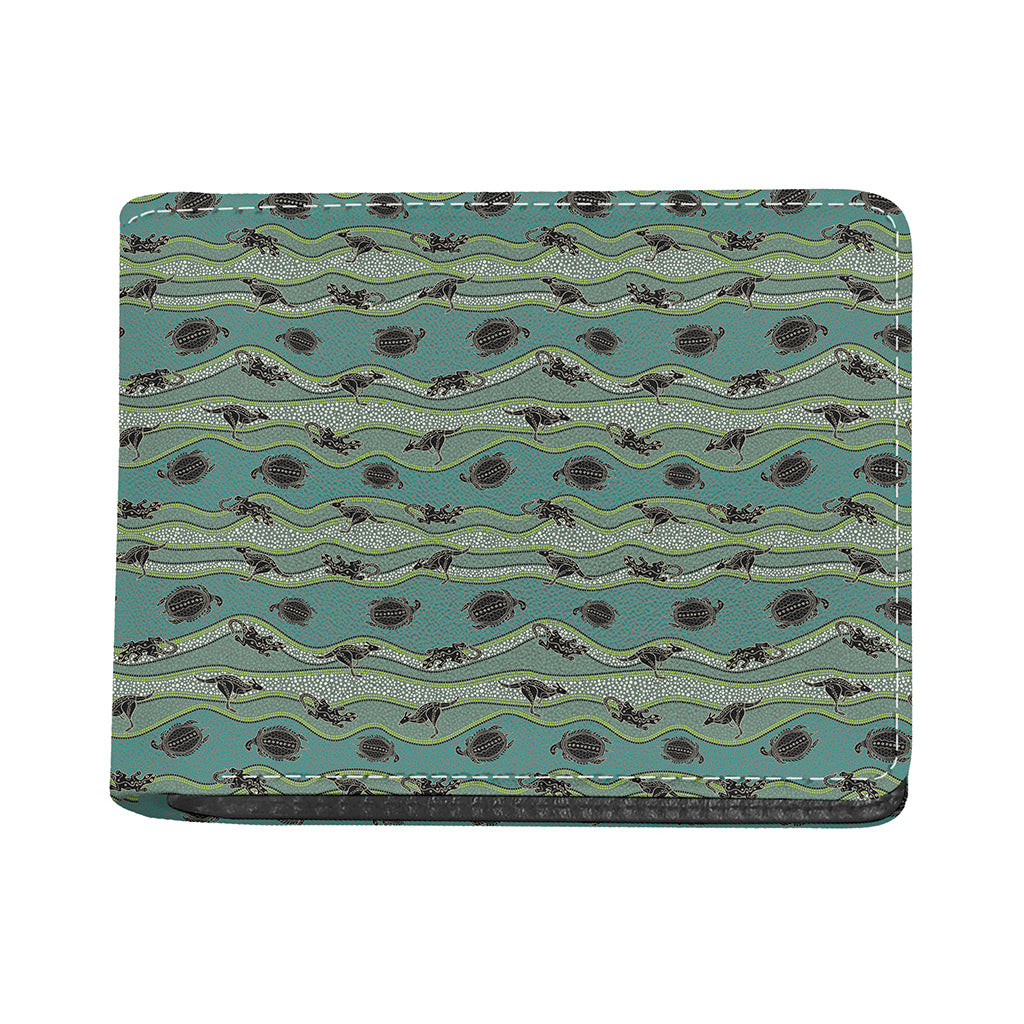 Aboriginal Animals Pattern Print Bifold Wallet