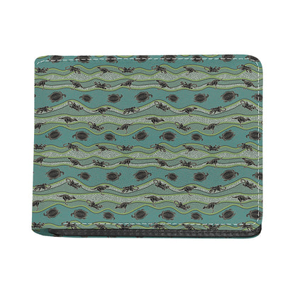 Aboriginal Animals Pattern Print Bifold Wallet