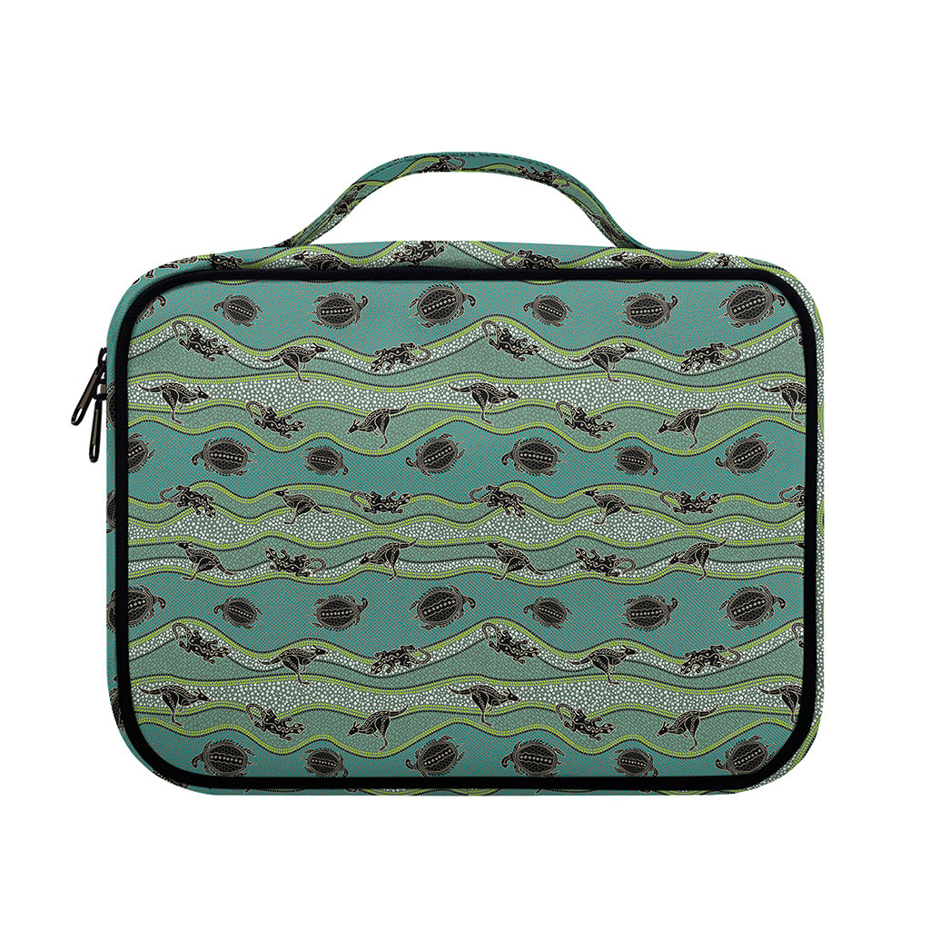 Aboriginal Animals Pattern Print Briefcase Bible Bag
