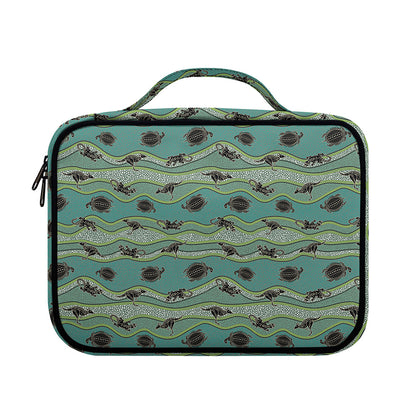 Aboriginal Animals Pattern Print Briefcase Bible Bag