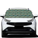Aboriginal Animals Pattern Print Car Windshield Snow Cover