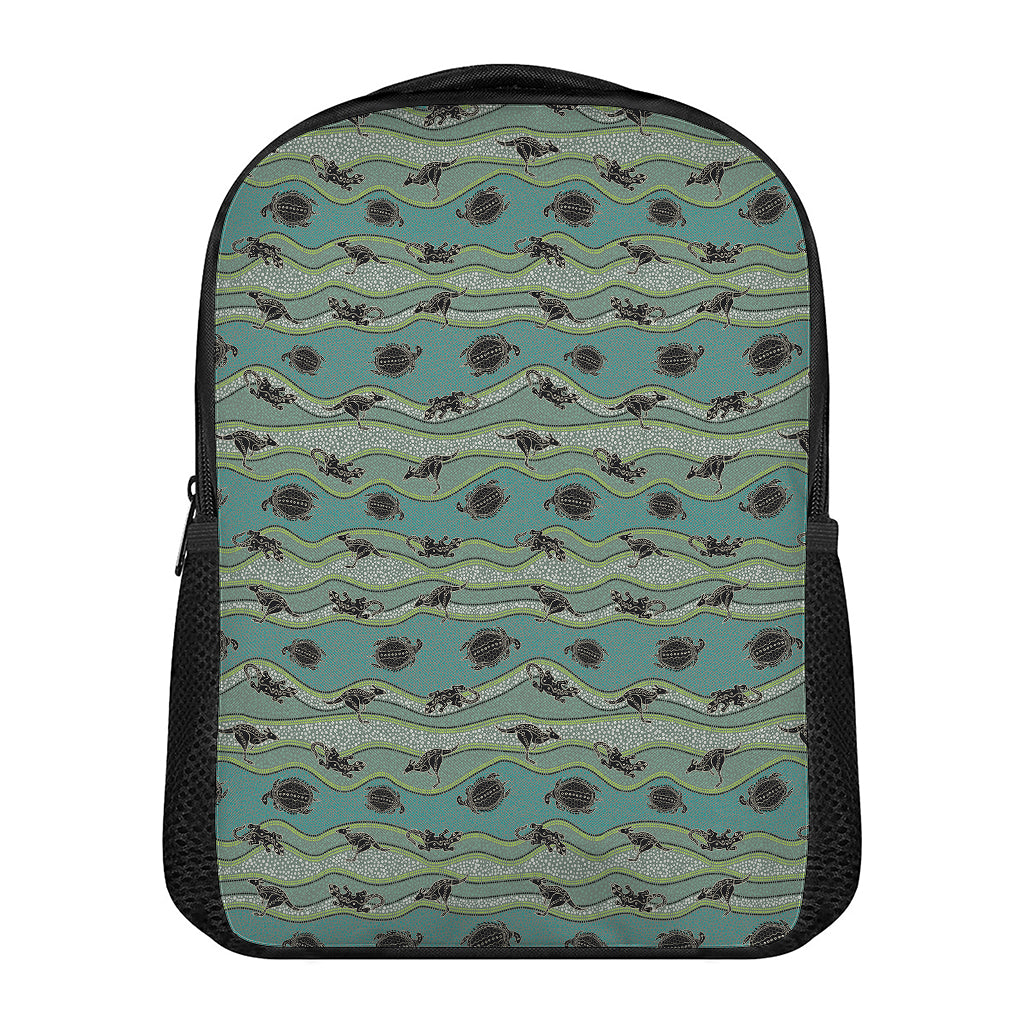 Aboriginal Animals Pattern Print Casual Backpack