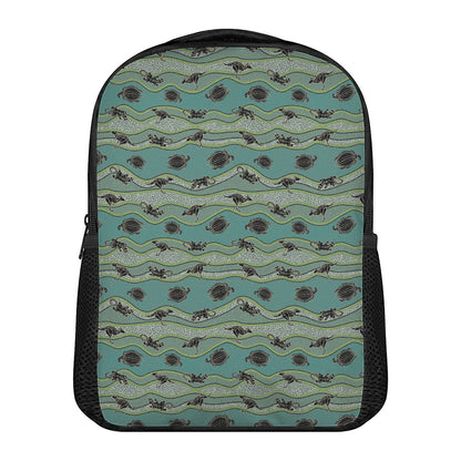 Aboriginal Animals Pattern Print Casual Backpack