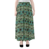 Aboriginal Animals Pattern Print Chiffon Maxi Skirt