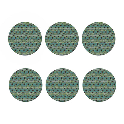 Aboriginal Animals Pattern Print Coaster Set