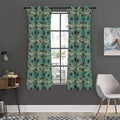 Aboriginal Animals Pattern Print Grommet Curtain Panels