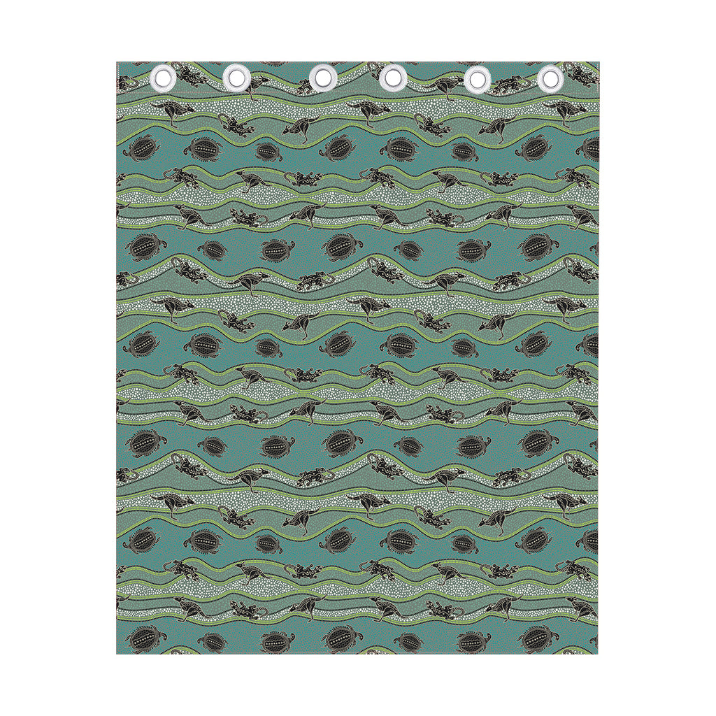 Aboriginal Animals Pattern Print Curtain