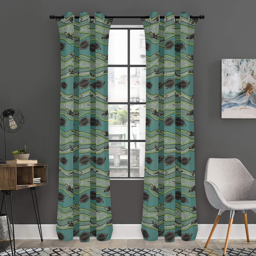 Aboriginal Animals Pattern Print Curtain