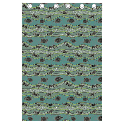 Aboriginal Animals Pattern Print Curtain