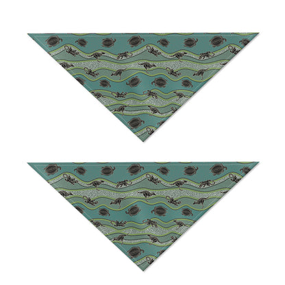 Aboriginal Animals Pattern Print Dog Bandana