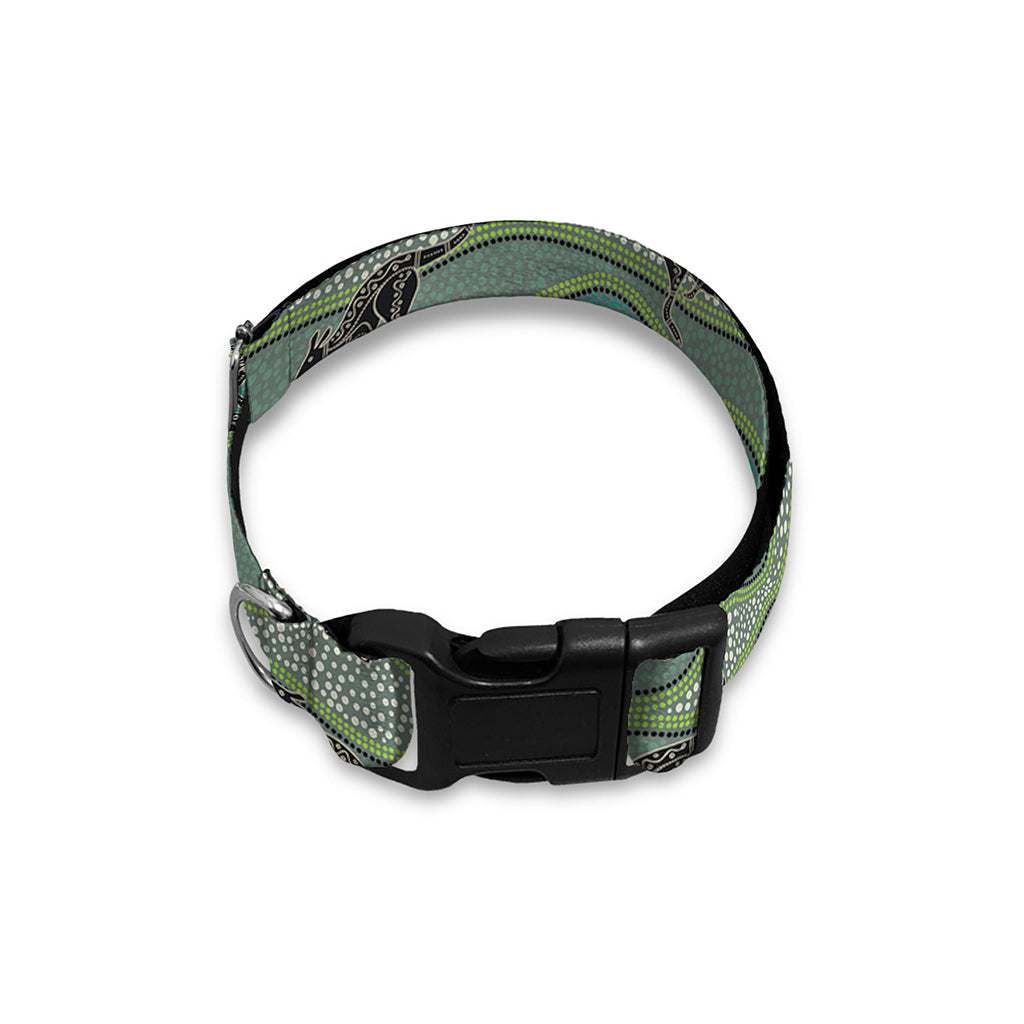 Aboriginal Animals Pattern Print Dog Collar