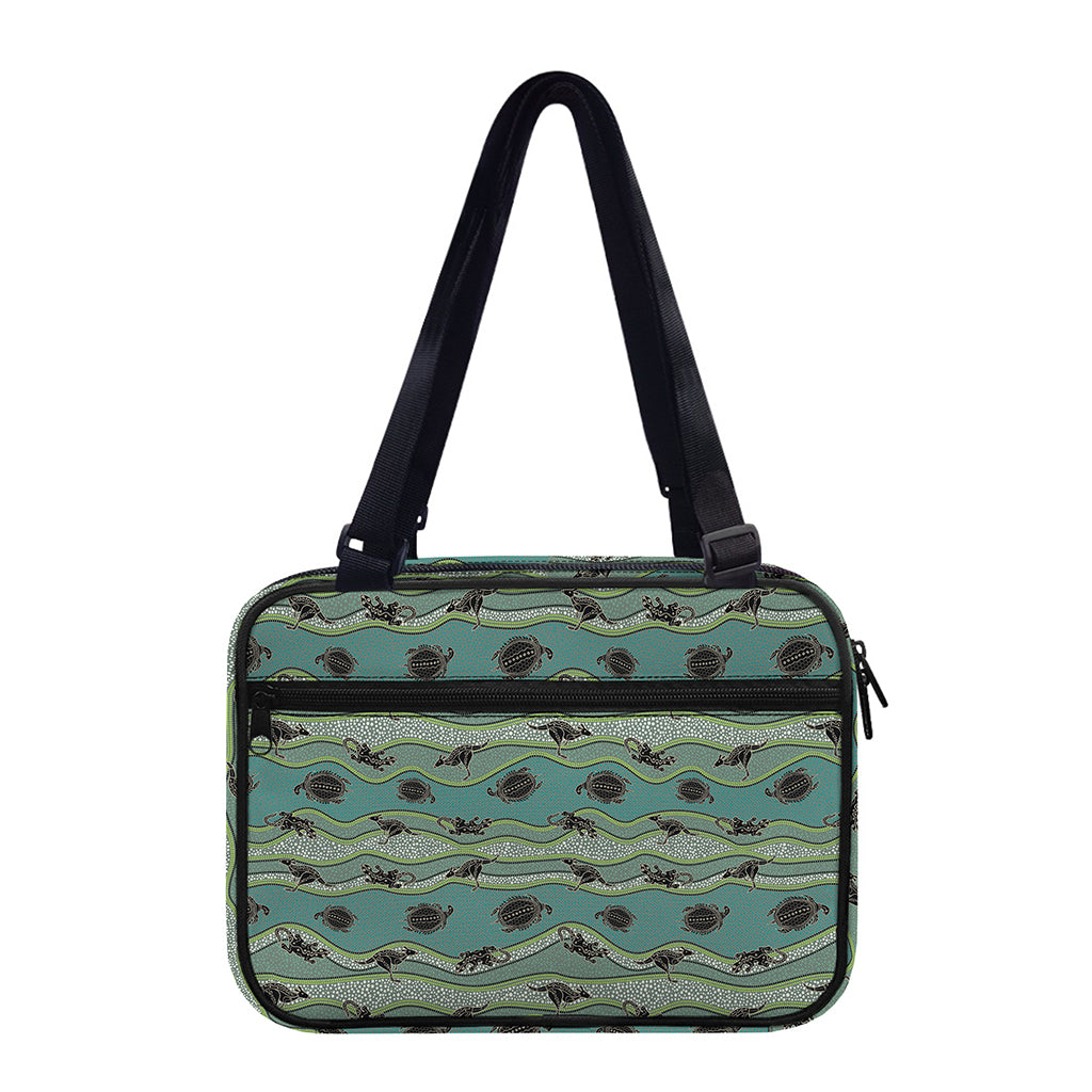 Aboriginal Animals Pattern Print Double Strap Bible Bag