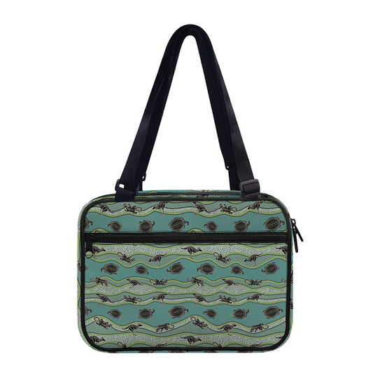 Aboriginal Animals Pattern Print Double Strap Bible Bag