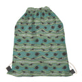 Aboriginal Animals Pattern Print Drawstring Bag