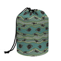 Aboriginal Animals Pattern Print Drawstring Makeup Bag