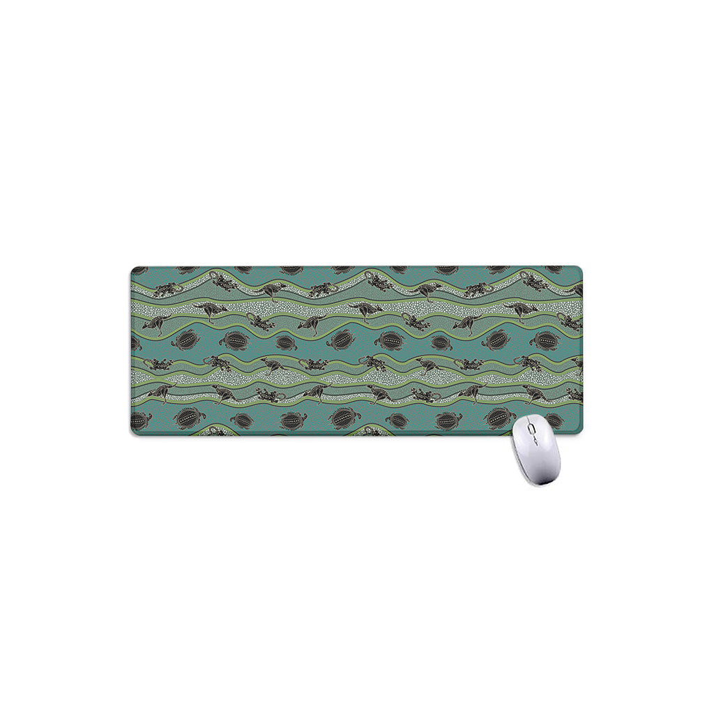 Aboriginal Animals Pattern Print Extended Mouse Pad