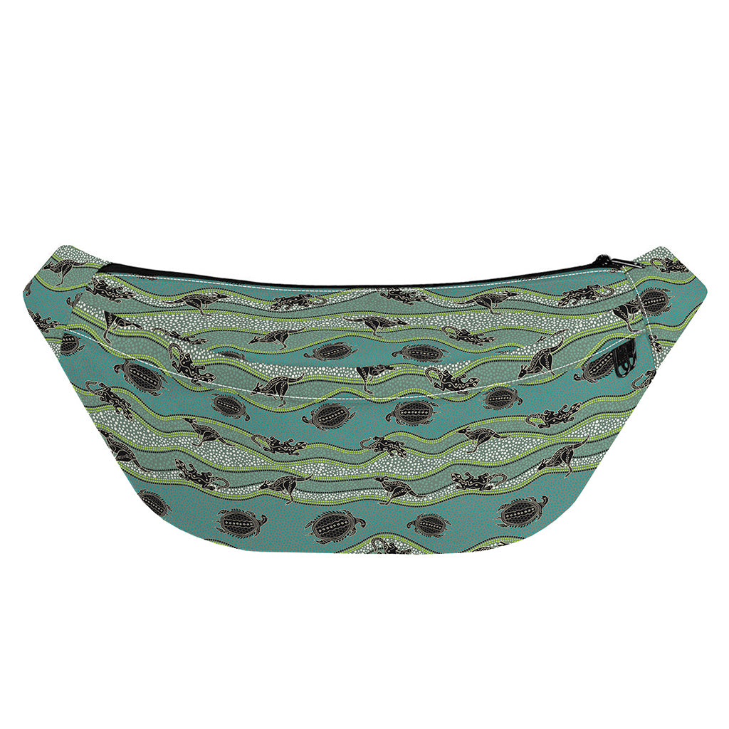 Aboriginal Animals Pattern Print Fanny Pack