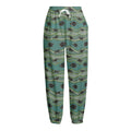 Aboriginal Animals Pattern Print Fleece Lined Knit Pants