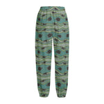 Aboriginal Animals Pattern Print Fleece Lined Knit Pants