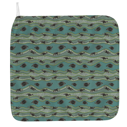 Aboriginal Animals Pattern Print Hand Towel