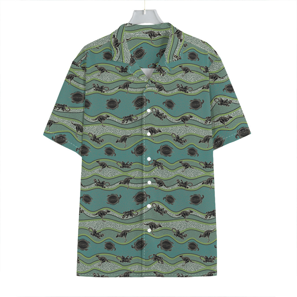 Aboriginal Animals Pattern Print Hawaiian Shirt