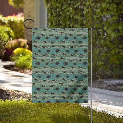 Aboriginal Animals Pattern Print House Flag