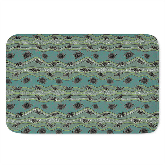 Aboriginal Animals Pattern Print Indoor Door Mat