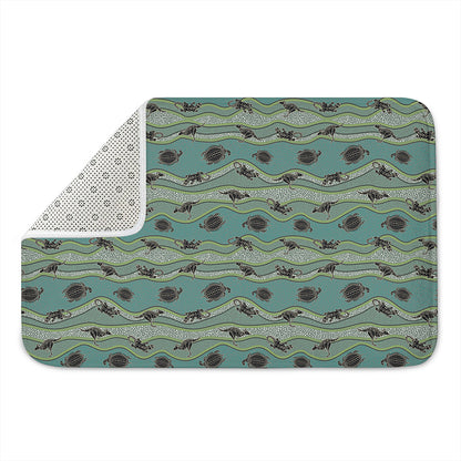 Aboriginal Animals Pattern Print Indoor Door Mat