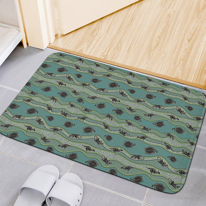 Aboriginal Animals Pattern Print Indoor Door Mat
