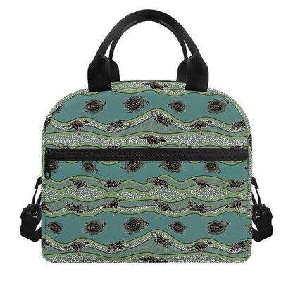 Aboriginal Animals Pattern Print Insulated Lunch Bag