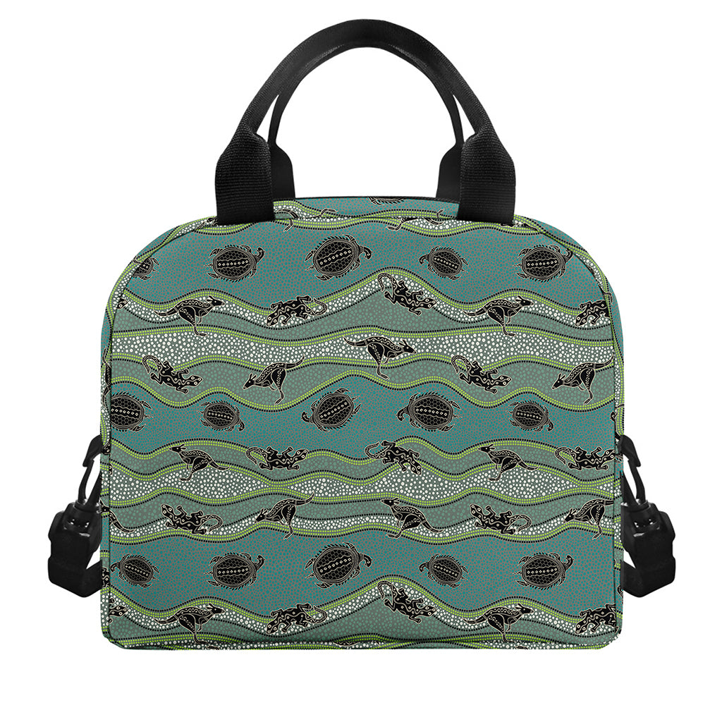 Aboriginal Animals Pattern Print Insulated Lunch Bag