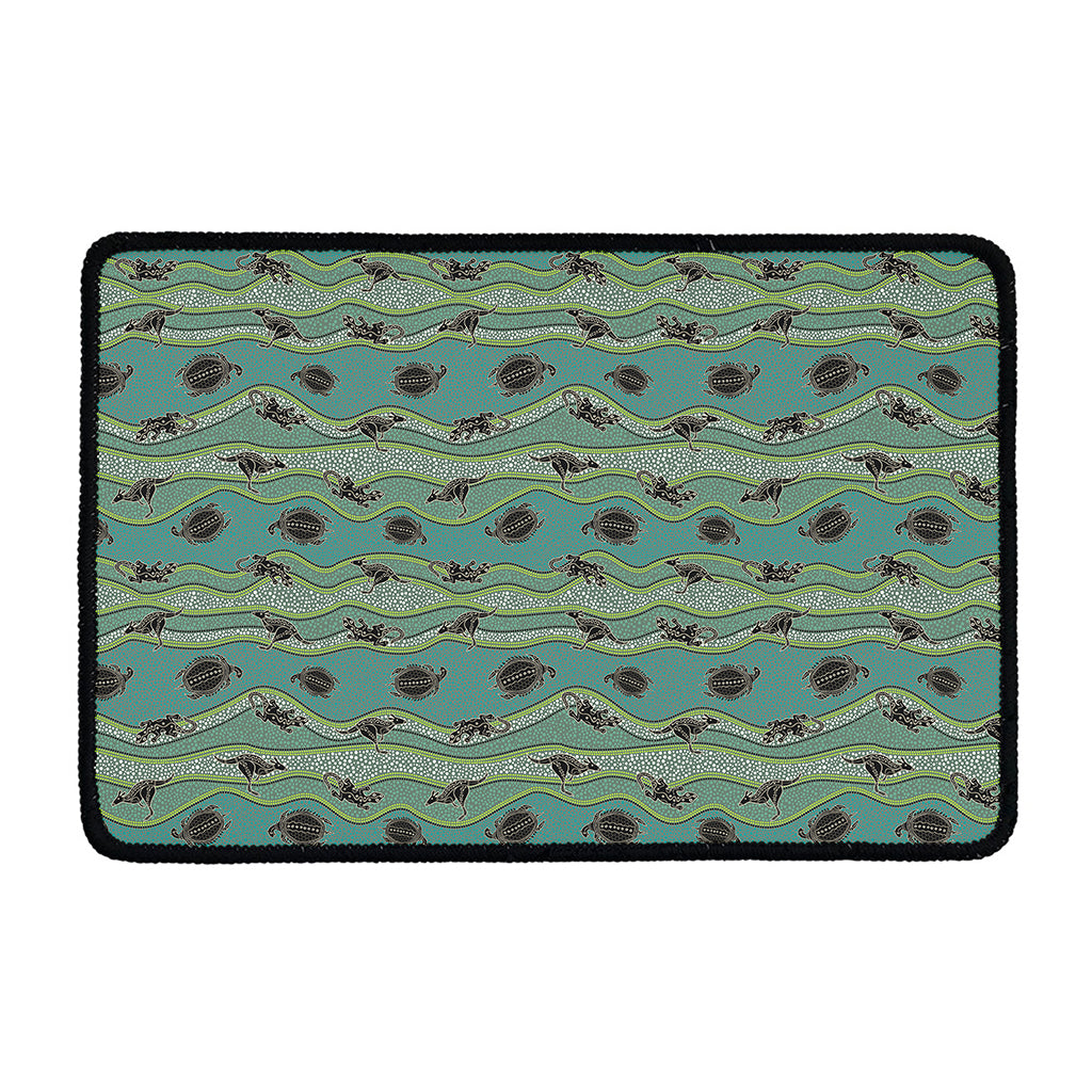 Aboriginal Animals Pattern Print Kitchen Mat