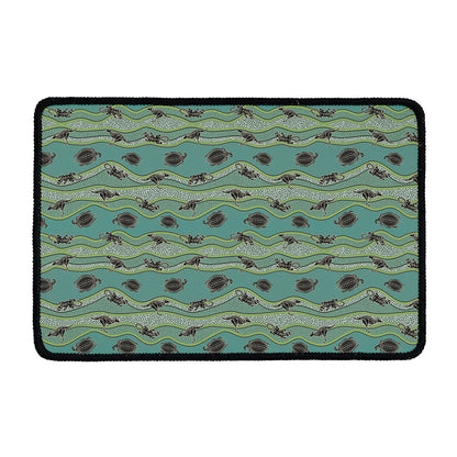 Aboriginal Animals Pattern Print Kitchen Mat