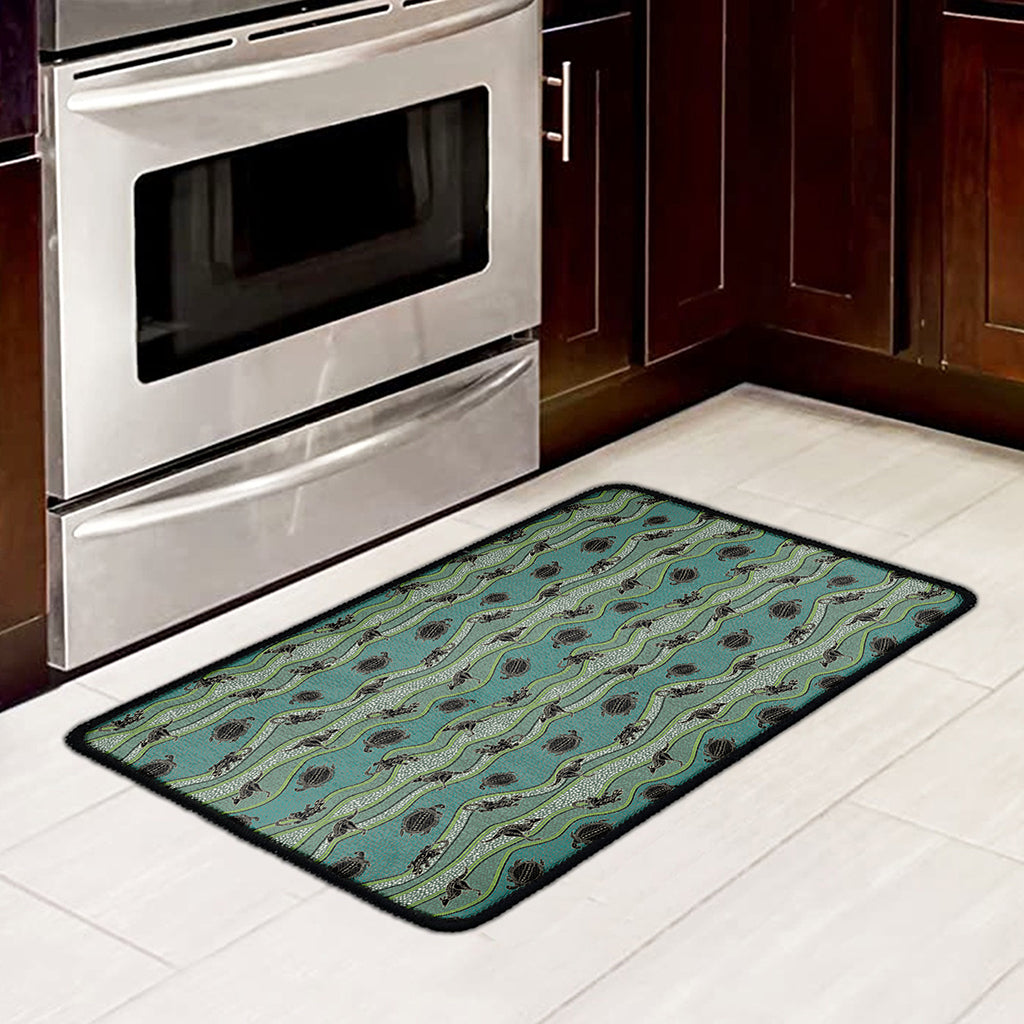 Aboriginal Animals Pattern Print Kitchen Mat