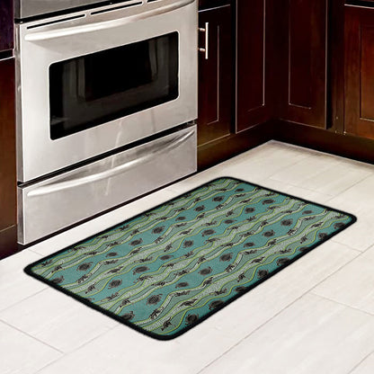 Aboriginal Animals Pattern Print Kitchen Mat