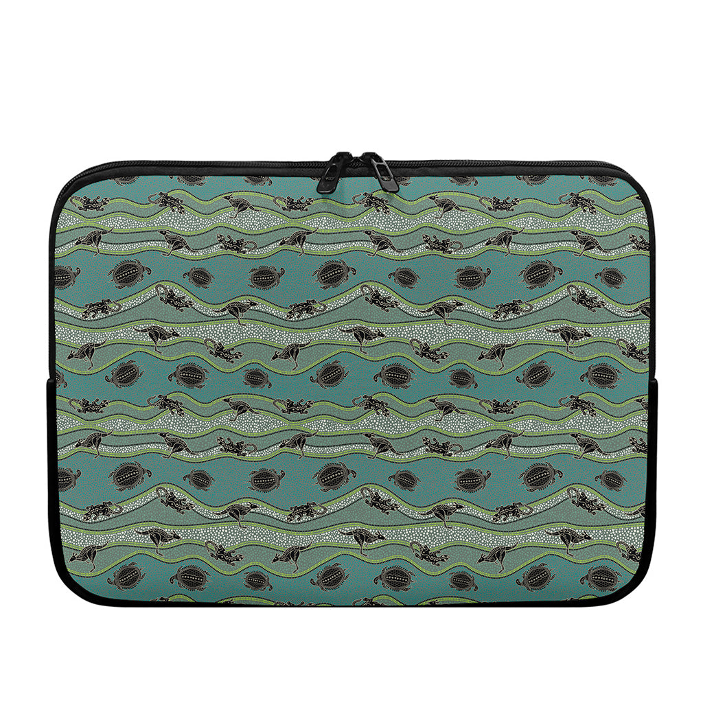 Aboriginal Animals Pattern Print Laptop Sleeve