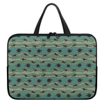 Aboriginal Animals Pattern Print Laptop Sleeve With Handle