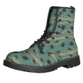 Aboriginal Animals Pattern Print Lace-Up Boots