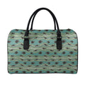 Aboriginal Animals Pattern Print Leather Duffel Bag