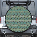 Aboriginal Animals Pattern Print Leather Spare Tire Cover
