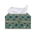Aboriginal Animals Pattern Print Leather Tissue Box Cover