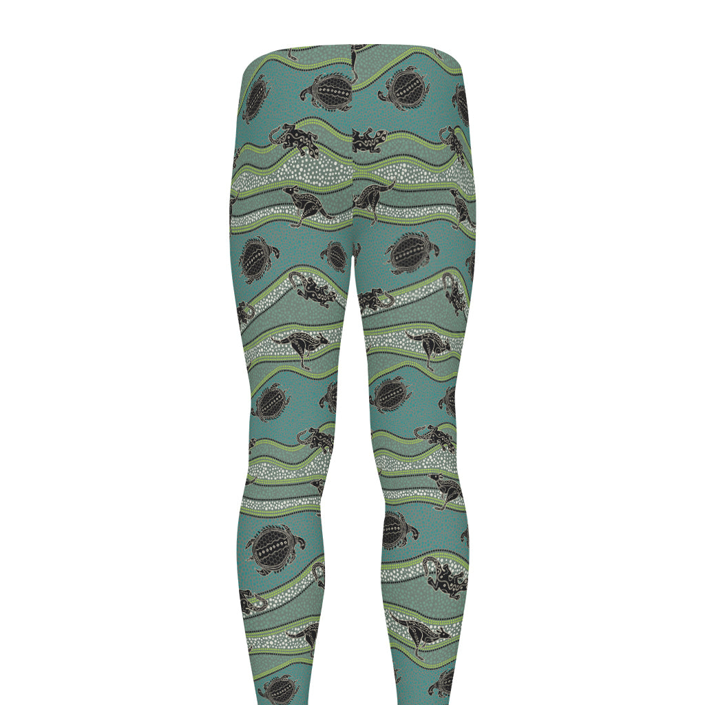Aboriginal Animals Pattern Print Men's leggings