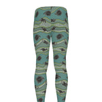 Aboriginal Animals Pattern Print Men's leggings