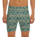 Aboriginal Animals Pattern Print Men's Long Boxer Briefs